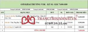 Tổ chức khai trương Q4
