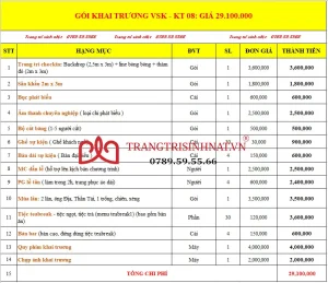 Gói khai trương - 08