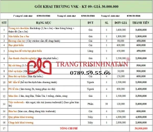 Tổ chức khai trương Q4