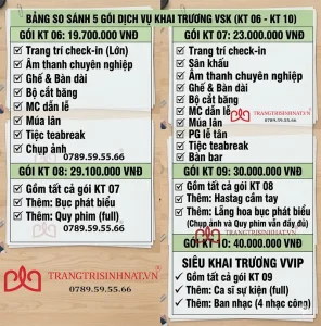 Khai trương chuyên nghiệp