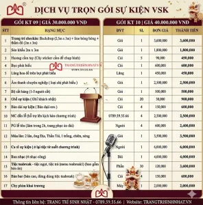 Dịch vụ trang trí sinh nhật 