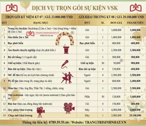 Dịch vụ tổ chức khởi công
