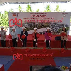 Nghi thức xúc cát động thổ tại lễ khởi công tại Long Thành